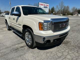 <p><span style=font-size: 14pt;><strong>2011 GMC SIERRA 1500 SLT CREW CAB - 4X4 - Leather - CERTIFIED </strong></span></p><p>Introducing the 2011 GMC Sierra SLT Crew Cab 4x4 – where power meets versatility. This truck is built to tackle any task with its rugged design and impressive features. With four-wheel drive and a robust engine, the Sierra SLT offers unmatched capability and performance. Its spacious crew cab interior provides comfort and convenience for you and your passengers. Dont miss out on the opportunity to elevate your driving experience. Schedule your test drive today and discover the excellence of the 2011 GMC Sierra SLT Crew Cab 4x4!</p><p><span style=font-size: 14pt;><strong>CARS IN LOBO LTD. (Buy - Sell - Trade - Finance) <br /></strong></span><span style=font-size: 14pt;><strong style=font-size: 18.6667px;>Office# - 519-666-2800<br /></strong></span><span style=font-size: 14pt;><strong>TEXT 24/7 - 226-289-5416</strong></span></p><p><span style=font-size: 12pt;>-> LOCATION <a title=Location  href=https://www.google.com/maps/place/Cars+In+Lobo+LTD/@42.9998602,-81.4226374,15z/data=!4m5!3m4!1s0x0:0xcf83df3ed2d67a4a!8m2!3d42.9998602!4d-81.4226374 target=_blank rel=noopener>6355 Egremont Dr N0L 1R0 - 6 KM from fanshawe park rd and hyde park rd in London ON</a><br />-> Quality pre owned local vehicles. CARFAX available for all vehicles <br />-> Certification is included in price unless stated AS IS or ask about our AS IS pricing<br />-> We offer Extended Warranty on our vehicles inquire for more Info<br /></span><span style=font-size: small;><span style=font-size: 12pt;>-> All Trade ins welcome (Vehicles,Watercraft, Motorcycles etc.)</span><br /><span style=font-size: 12pt;>-> Financing Available on qualifying vehicles <a title=FINANCING APP href=https://carsinlobo.ca/fast-loan-approvals/ target=_blank rel=noopener>APPLY NOW -> FINANCING APP</a></span><br /><span style=font-size: 12pt;>-> Register & license vehicle for you (Licensing Extra)</span><br /><span style=font-size: 12pt;>-> No hidden fees, Pressure free shopping & most competitive pricing</span></span></p><p><span style=font-size: small;><span style=font-size: 12pt;>MORE QUESTIONS? FEEL FREE TO CALL (519 666 2800)/TEXT </span></span><span style=font-size: 18.6667px;>226-289-5416</span><span style=font-size: small;><span style=font-size: 12pt;> </span></span><span style=font-size: 12pt;>/EMAIL (Sales@carsinlobo.ca)</span></p>