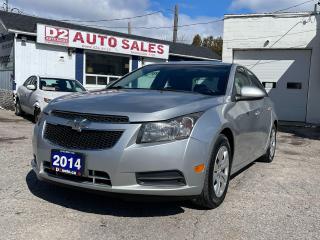 Used 2014 Chevrolet Cruze BT/BACKUP CAMERA/GAS SAVER/NO ACCIDENT/CERTIFIED. for sale in Scarborough, ON