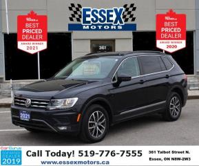 Used 2021 Volkswagen Tiguan Comfortline*AWD*Heated Leather*CarPlay*Rear Cam for sale in Essex, ON