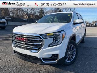 <b>ULTRA LOW KM </b><br>   Compare at $33475 - Myers Cadillac is just $32500! <br> <br>BEST PRICE IN CANADA!! 2023 TERRAIN SLT AWD- LEATHER, HEATED SEATS, AWD, REAR CAMERA, 1.5 TURBO, PRO SAFETY PACKAGE, 18 ALLOYS, HEATED STEERING WHEEL, , POWER SEAT, POWER LIFTGATE, CERTIFIED, NO ADMIN FEES, FINANCE FROM 6.99%- GET IT WHILE YOU CAN!!! CLEAN CARFAX<br> <br>To apply right now for financing use this link : <a href=https://creditonline.dealertrack.ca/Web/Default.aspx?Token=b35bf617-8dfe-4a3a-b6ae-b4e858efb71d&Lang=en target=_blank>https://creditonline.dealertrack.ca/Web/Default.aspx?Token=b35bf617-8dfe-4a3a-b6ae-b4e858efb71d&Lang=en</a><br><br> <br/><br>All prices include Admin fee and Etching Registration, applicable Taxes and licensing fees are extra.<br>*LIFETIME ENGINE TRANSMISSION WARRANTY NOT AVAILABLE ON VEHICLES WITH KMS EXCEEDING 140,000KM, VEHICLES 8 YEARS & OLDER, OR HIGHLINE BRAND VEHICLE(eg. BMW, INFINITI. CADILLAC, LEXUS...)<br> Come by and check out our fleet of 40+ used cars and trucks and 150+ new cars and trucks for sale in Ottawa.  o~o