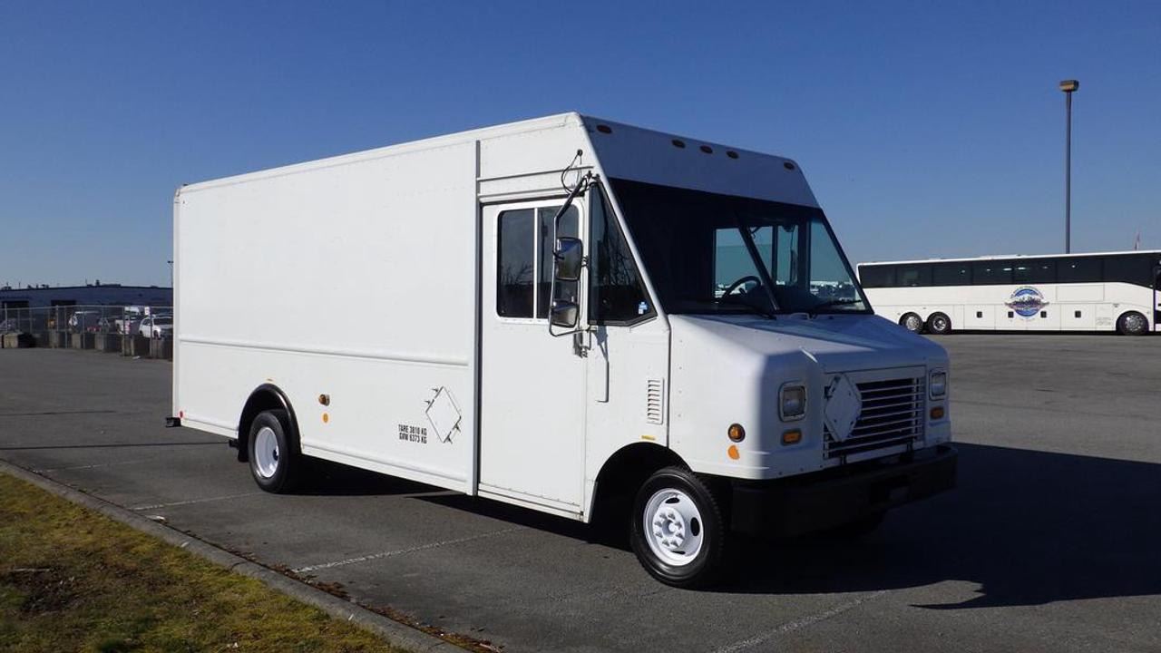 2009 Ford Econoline E450 Step Cargo Van, 5.4L V8 SOHC 16V Gas engine, RWD, white exterior, black interior, Cruise control, Tow/Haul mode, Driver fan, Mirror Heater, Cargo Partition, Anti Slip Stairs, Folding Passenger Seat, Side Vents, Custom Aluminium Racks Sliding Cargo Door from Cabin, Certificate and Decal valid to March 2025 This item is currently OFFSITE. You must register an appointment with our office to schedule an offsite viewing. Appointments must be made a minimum of one business day in advance (and as defined by the days that Repo.com is open for business) before your appointment can be scheduled and confirmed. We may, at our own discretion, instead opt to transport smaller items to Repo.coms main yard for viewing purposes.  $16,550.00 plus $375 processing fee, $16,925.00 total payment obligation before taxes.   Listing report, warranty, contract commitment cancellation fee, financing available on approved credit (some limitations and exceptions may apply). All above specifications and information is considered to be accurate but is not guaranteed and no opinion or advice is given as to whether this item should be purchased. We do not allow test drives due to theft, fraud, acts of vandalism and undetectable impaired driving. Instead we provide the following benefits: Complimentary Warranty (with options to extend), Limited Money Back Satisfaction Guarantee on Fully Completed Contracts, Contract Commitment Cancellation, and an Open-Ended Sell-Back Option. Ask seller for details or call 604-522-REPO(7376) to confirm listing availability.