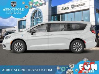 <br> <br>  Thanks for looking. <br> <br><br> <br> This bright white van  has an automatic transmission and is powered by a  260HP 3.6L V6 Cylinder Engine.<br> <br> Our Pacifica Hybrids trim level is Select. This Pacifica features Caprice synthetic leather upholstery, Apple CarPlay and Android Auto connectivity and USB mobile projection, along with great standard features like power sliding doors, heated and power-adjustable front seats with lumbar support and cushion tilt, 2nd row captains chairs with 60-40 split bench 3rd row seats, a heated TechnoLeather leatherette steering wheel, adaptive cruise control, proximity keyless entry with remote engine start, and a power tailgate for rear cargo access. Additional features also include a 10.1-inch infotainment screen powered by Uconnect 5, dual-zone front climate control, blind spot detection, Park Assist rear parking sensors, lane keeping assist with lane departure warning, and forward collision warning with active braking. This vehicle has been upgraded with the following features: Leather Seats. <br><br> View the original window sticker for this vehicle with this url <b><a href=http://www.chrysler.com/hostd/windowsticker/getWindowStickerPdf.do?vin=2C4RC1S75RR130955 target=_blank>http://www.chrysler.com/hostd/windowsticker/getWindowStickerPdf.do?vin=2C4RC1S75RR130955</a></b>.<br> <br/>    6.49% financing for 96 months. <br> Buy this vehicle now for the lowest weekly payment of <b>$248.85</b> with $0 down for 96 months @ 6.49% APR O.A.C. ( taxes included, Plus applicable fees   ).  Incentives expire 2024-04-30.  See dealer for details. <br> <br>Abbotsford Chrysler, Dodge, Jeep, Ram LTD joined the family-owned Trotman Auto Group LTD in 2010. We are a BBB accredited pre-owned auto dealership.<br><br>Come take this vehicle for a test drive today and see for yourself why we are the dealership with the #1 customer satisfaction in the Fraser Valley.<br><br>Serving the Fraser Valley and our friends in Surrey, Langley and surrounding Lower Mainland areas. Abbotsford Chrysler, Dodge, Jeep, Ram LTD carry premium used cars, competitively priced for todays market. If you don not find what you are looking for in our inventory, just ask, and we will do our best to fulfill your needs. Drive down to the Abbotsford Auto Mall or view our inventory at https://www.abbotsfordchrysler.com/used/.<br><br>*All Sales are subject to Taxes and Fees. The second key, floor mats, and owners manual may not be available on all pre-owned vehicles.Documentation Fee $699.00, Fuel Surcharge: $179.00 (electric vehicles excluded), Finance Placement Fee: $500.00 (if applicable)<br> Come by and check out our fleet of 80+ used cars and trucks and 140+ new cars and trucks for sale in Abbotsford.  o~o