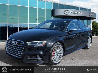 JUST ARRIVED - TURBO AWD - RARE FIND!The 2020 Audi S3 2.0 Progressiv quattro is a high-performance compact luxury sedan, featuring all-wheel drive and upscale features for a refined driving experience.Financing for all credit situations and tailored extended warranty options. Apply today: www.steelemazdastjohns.com/credit-form.html