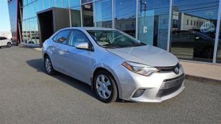 2015 Toyota Corolla LE AS IS New Price!Silver 2015 Toyota Corolla LE AS IS FWD CVT 1.8L 4-Cylinder DOHC 16VSteele Mitsubishi has the largest and most diverse selection of preowned vehicles in HRM. Buy with confidence, knowing we use fair market pricing guaranteeing the absolute best value in all of our pre owned inventory!Steele Auto Group is one of the most diversified group of automobile dealerships in Canada, with 60 dealerships selling 29 brands and an employee base of well over 2300. Sales are up over last year and our plan going forward is to expand further into Atlantic Canada and the United States furthering our commitment to our Canadian customers as well as welcoming our new customers in the USA.Reviews:* Fuel economy, an upscale cabin with plenty of space, generous rear-seat legroom, and a smooth and refined steering feel were highly rated by owners. The potent LED headlamps are a nearly universal favourite, giving drivers access to a high-performance lighting system in an affordable car. Rough road ride quality and a smooth powertrain round out common praise-points from owners. Source: autoTRADER.ca