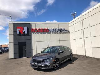 Limited Time Offer: Financing at 7.99% / 6 Months Payment Deferral / $0 Down Payment / Private Viewings Available / Appointments Preferred / Online Purchase and FREE Delivery Available / Curbside Pick Up Available<br><br>NAVIGATION / BLINDSPOT CAMERA / ADAPTIVE CRUISE CONTROL / FRONT COLLISION WARNING / LANE ASSIST / LEATHER / REVERSE CAMERA / SUNROOF / BLUETOOTH / HEATED SEATS AND STEERING / REMOTE STARTER / SMART KEY / And More...<br><br>While walk-ins are welcome, we encourage scheduling appointments for a smoother and more personalized experience.<br><br>This 2020 Honda Civic is equipped with luxury features including Navigation, Leather Interior, Sunroof, Power Windows, Power Locks, Heated Seats, Bluetooth Connectivity, Premium Sound System, and much more. Meticulously maintained, both the exterior and interior are in great condition. Prices are subject to taxes, certification, and licensing. Trade-ins are welcomed.<br><br>Financing Available For All Credit Types Starting at 7.99% O.A.C. Up To 6 Months Payment Deferral Available. Our financing options cater to individuals with good, bad, or no credit history. Additionally, we offer up to 6 months with no payments and completely open loans with no early repayment fees. Our streamlined credit application process ensures quick approvals. Same-day delivery options are also accessible.<br><br>Our state-of-the-art 10,000 square foot auto service center is staffed with licensed mechanics and is open to the public. From routine maintenance like oil changes and brake services to major repairs such as engine replacements, our service center caters to all automotive needs. Loaner vehicles are available for extended service requirements.<br><br>We are Oakvilles premier destination for rust proofing services. Schedule an appointment to protect your vehicle from corrosion.<br><br>Experience Excellence at Rogers Motors. Rogers Motors proudly stands as Oakvilles largest used car dealership, renowned for providing top-quality used vehicles including cars, trucks, SUVs, and minivans. Family-owned and operated since 2004, with over 10,000 vehicles sold, we are committed to delivering exceptional service.<br><br>At Rogers Motors, we prioritize customer satisfaction above all else. With a focus on love, honesty, integrity, and transparency, we strive to ensure that every guest leaves our dealership happier than when they arrived. With an average rating of 4.9/5 from over 1000 online reviews, we invite you to experience car shopping and service the way it should be.<br><br>Rogers Motors. Driving Happiness.  Visit us online at www.rogersmotors.ca