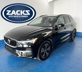 New Price! 2022 Volvo XC60 Momentum B6 AWD Momentum B6 AWD | Zacks Certified Certified. Automatic with Geartronic AWD Onyx Black Metallic 2.0L I4 Turbocharged DOHC 16V LEV3-SULEV30<br>Odometer is 8796 kilometers below market average!<br><br>AWD, 4-Wheel Disc Brakes, ABS brakes, Air Conditioning, Alloy wheels, AM/FM radio: SiriusXM, Anti-whiplash front head restraints, Dual front impact airbags, Dual front side impact airbags, Electronic Stability Control, Front anti-roll bar, Front dual zone A/C, Front fog lights, Heated door mirrors, Heated Front Comfort Seats, Heated front seats, Illuminated entry, Low tire pressure warning, Occupant sensing airbag, Overhead airbag, Power driver seat, Power Liftgate, Power moonroof, Power windows, Rain sensing wipers, Rear anti-roll bar, Remote keyless entry, Traction control, Wheels: 19 5-Y Spoke Black Diamond Cut Alloy.<br><br>Certification Program Details: Fully Reconditioned | Fresh 2 Yr MVI | 30 day warranty* | 110 point inspection | Full tank of fuel | Krown rustproofed | Flexible financing options | Professionally detailed<br><br>This vehicle is Zacks Certified! Youre approved! We work with you. Together well find a solution that makes sense for your individual situation. Please visit us or call 902 843-3900 to learn about our great selection.<br><br>With 22 lenders available Zacks Auto Sales can offer our customers with the lowest available interest rate. Thank you for taking the time to check out our selection!
