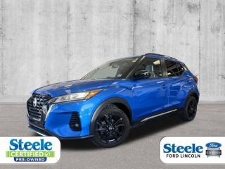 Blue2023 Nissan Kicks SRFWD CVT with Xtronic 1.6L 4-Cylinder DOHC 16VVALUE MARKET PRICING!!.ALL CREDIT APPLICATIONS ACCEPTED! ESTABLISH OR REBUILD YOUR CREDIT HERE. APPLY AT https://steeleadvantagefinancing.com/6198 We know that you have high expectations in your car search in Halifax. So if youre in the market for a pre-owned vehicle that undergoes our exclusive inspection protocol, stop by Steele Ford Lincoln. Were confident we have the right vehicle for you. Here at Steele Ford Lincoln, we enjoy the challenge of meeting and exceeding customer expectations in all things automotive.