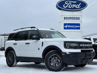 <b>Heated Seats,  Power Seat,  SiriusXM,  Apple CarPlay,  Android Auto!</b><br> <br> <br> <br>  This 2024 Ford Bronco Sport is no rip-off of its bigger brother; its an off road-capable and versatile compact SUV. <br> <br>A compact footprint, an iconic name, and modern luxury come together to make this Bronco Sport an instant classic. Whether your next adventure takes you deep into the rugged wilds, or into the rough and rumble city, this Bronco Sport is exactly what you need. With enough cargo space for all of your gear, the capability to get you anywhere, and a manageable footprint, theres nothing quite like this Ford Bronco Sport.<br> <br> This oxford white SUV  has a 8 speed automatic transmission and is powered by a  181HP 1.5L 3 Cylinder Engine.<br> <br> Our Bronco Sports trim level is Big Bend. This Bronco Big Bend steps things up with heated cloth front seats that feature power lumbar adjustment, along with SiriusXM streaming radio and exclusive aluminum wheels. Also standard include voice-activated automatic air conditioning, 8-inch SYNC 3 powered infotainment screen with Apple CarPlay and Android Auto, smart charging USB type-A and type-C ports, 4G LTE mobile hotspot internet access, proximity keyless entry with remote start, and a robust terrain management system that features the trademark Go Over All Terrain (G.O.A.T.) driving modes. Additional features include blind spot detection, rear cross traffic alert and pre-collision assist with automatic emergency braking, lane keeping assist, lane departure warning, forward collision alert, driver monitoring alert, a rear-view camera, and so much more. This vehicle has been upgraded with the following features: Heated Seats,  Power Seat,  Siriusxm,  Apple Carplay,  Android Auto,  Remote Start,  Blind Spot Detection. <br><br> View the original window sticker for this vehicle with this url <b><a href=http://www.windowsticker.forddirect.com/windowsticker.pdf?vin=3FMCR9B6XRRE64575 target=_blank>http://www.windowsticker.forddirect.com/windowsticker.pdf?vin=3FMCR9B6XRRE64575</a></b>.<br> <br>To apply right now for financing use this link : <a href=https://www.bourgeoismotors.com/credit-application/ target=_blank>https://www.bourgeoismotors.com/credit-application/</a><br><br> <br/> 7.99% financing for 84 months.  Incentives expire 2024-05-23.  See dealer for details. <br> <br>Discount on vehicle represents the Cash Purchase discount applicable and is inclusive of all non-stackable and stackable cash purchase discounts from Ford of Canada and Bourgeois Motors Ford and is offered in lieu of sub-vented lease or finance rates. To get details on current discounts applicable to this and other vehicles in our inventory for Lease and Finance customer, see a member of our team. </br></br>Discover a pressure-free buying experience at Bourgeois Motors Ford in Midland, Ontario, where integrity and family values drive our 78-year legacy. As a trusted, family-owned and operated dealership, we prioritize your comfort and satisfaction above all else. Our no pressure showroom is lead by a team who is passionate about understanding your needs and preferences. Located on the shores of Georgian Bay, our dealership offers more than just vehiclesits an experience rooted in community, trust and transparency. Trust us to provide personalized service, a diverse range of quality new Ford vehicles, and a seamless journey to finding your perfect car. Join our family at Bourgeois Motors Ford and let us redefine the way you shop for your next vehicle.<br> Come by and check out our fleet of 80+ used cars and trucks and 190+ new cars and trucks for sale in Midland.  o~o