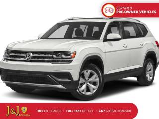 White 2019 Volkswagen Atlas Highline 4Motion AWD 8-Speed Automatic with Tiptronic 3.6L V6 DGI DOHC 24V LEV3-ULEV70 276hp Welcome to our dealership, where we cater to every car shoppers needs with our diverse range of vehicles. Whether youre seeking peace of mind with our meticulously inspected and Certified Pre-Owned vehicles, looking for great value with our carefully selected Value Line options, or are a hands-on enthusiast ready to tackle a project with our As-Is mechanic specials, weve got something for everyone. At our dealership, quality, affordability, and variety come together to ensure that every customer drives away satisfied. Experience the difference and find your perfect match with us today.<br><br><br>Certified. J&J Certified Details: * Vigorous Inspection * Global Roadside Assistance available 24/7, 365 days a year - 3 months * Get As Low As 7.99% APR Financing OAC * CARFAX Vehicle History Report. * Complimentary 3-Month SiriusXM Select+ Trial Subscription * Full tank of fuel * One free oil change (only redeemable here)<br><br>Reviews:<br>  * Owners tend to appreciate the Atlass upscale interior styling, high-tech feature content, easy-to-read infotainment system, and selection of high-end features. Source: autoTRADER.ca