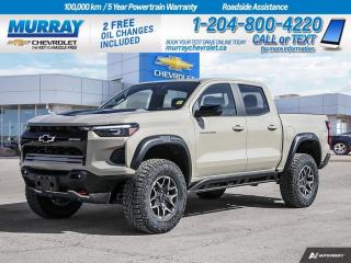 Dive into the thrill of adventure with the all-new 2024 Chevrolet Colorado 4WD ZR2. This crew cab pickup is designed for those who crave a balance of city sophistication and rugged off-road capability. Its robust Turbocharged Gas I4 2.7L engine, coupled with an 8-Speed Automatic transmission, delivers a performance that caters to both your weekday commutes and weekend adventures.  With its aggressive stance and bold design, the Colorado 4WD ZR2 doesnt just look like a beast; it performs like one too. Its not just about muscle; this pickup offers a smooth and comfortable ride with its well-designed cabin thats ready to accommodate your adventurous spirit.  As a brand-new vehicle, this 2024 model comes with all the latest features and technology that Chevrolet has to offer, ensuring you have everything you need for a secure and comfortable drive.  At Murray Chevrolet Winnipeg, we dont just sell vehicles; we provide experiences. Trust us to offer you this pristine Chevrolet Colorado 4WD ZR2 thats ready to take on any challenge you throw at it. So why wait? Come down and make this beast yours today!  Dealer Permit #1740
