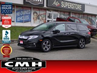 <b>GREAT FAMILY VEHICLE !! REAR CAMERA, ADAPTIVE CRUISE CONTROL, COLLISION SENSORS, LANE DEPARTURE, LANE KEEPING, APPLE CARPLAY, ANDROID AUTO, SUNROOF, POWER SEATS, HEATED SEATS, TRIZONE CLIMATE CONTROL, POWER SLIDING DOORS, REMOTE START, 18-INCH ALLOYS</b><br>  <br>CMH certifies that all vehicles meet DOUBLE the Ministry standards for Brakes and Tires<br><br> <br>    This  2019 Honda Odyssey is for sale today. <br> <br>This 2019 Honda Odyssey is one of the best, most family oriented vehicles on the market. The interior is packed with everything you need for a long trip, while still retaining a functionality and versatility for those trips closer to home. With a controlled ride and on road handling and efficient and linear power delivery, the 2019 Odyssey is one of the best riding, strongest accelerating minivans around. If you want one vehicle that covers all the bases, this 2019 Honda Odyssey is ready to see it through.This  van has 179,487 kms. Its  black in colour  and is major accident free based on the <a href=https://vhr.carfax.ca/?id=BGv1Pt+F/55rHFHLY97hGBgxVCuSGo8L target=_blank>CARFAX Report</a> . It has an automatic transmission and is powered by a  280HP 3.5L V6 Cylinder Engine. <br> <br> Our Odysseys trim level is EX. Stepping up to this EX Odyssey adds a power sunroof with sunshade, side mirror turn signals, power sliding rear doors, front fog lamps, an auto dimming rear view mirror, Honda LaneWatch right side camera, a built in vacuum, and a HomeLink remote. This Odyssey is equipped with an active safety suite that includes lane keep assist with adaptive cruise control, collision mitigation with forward collision mitigation, and road departure mitigation with lane departure warning. This amazing minivan comes with a great infotainment system complete with Apple CarPlay, Android Auto, audio display, Bluetooth phone integration, HondaLink with emergency response, CabinControl app, Wi-Fi tethering, and Siri EyesFree. Other features include heated power front seats, remote start, proximity keyless entry, multi-angle rearview camera, tri zone automatic climate control, steering wheel mounted paddle shifters, and aluminum wheels.<br> <br>To apply right now for financing use this link : <a href=https://www.cmhniagara.com/financing/ target=_blank>https://www.cmhniagara.com/financing/</a><br><br> <br/><br>Trade-ins are welcome! Financing available OAC ! Price INCLUDES a valid safety certificate! Price INCLUDES a 60-day limited warranty on all vehicles except classic or vintage cars. CMH is a Full Disclosure dealer with no hidden fees. We are a family-owned and operated business for over 30 years! o~o