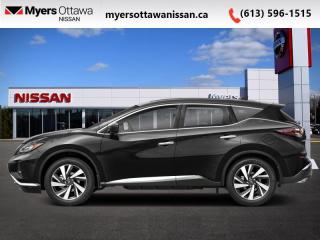 <b>Cooled Seats,  Leather Seats,  Moonroof,  Navigation,  Memory Seats!</b><br> <br> <br> <br>  The atmosphere created in this gorgeous Murano makes the destination beside the point. <br> <br>This 2024 Nissan Murano offers confident power, efficient usage of fuel and space, and an exciting exterior sure to turn heads. This uber popular crossover does more than settle for good enough. This Murano offers an airy interior that was designed to make every seating position one to enjoy. For a crossover that is more than just good looks and decent power, check out this well designed 2024 Murano. <br> <br> This super black SUV  has an automatic transmission and is powered by a  260HP 3.5L V6 Cylinder Engine.<br> <br> Our Muranos trim level is Platinum. This Platinum trim takes luxury seriously with heated and cooled leather seats with diamond quilting and extended leather upholstery with contrast piping and stitching. Additional features include a dual panel panoramic moonroof, motion activated power liftgate, remote start with intelligent climate control, memory settings, ambient interior lighting, and a heated steering wheel for added comfort along with intelligent cruise with distance pacing, intelligent Around View camera, and traffic sign recognition for even more confidence. Navigation and Bose Premium Audio are added to the NissanConnect touchscreen infotainment system featuring Android Auto, Apple CarPlay, and a ton more connectivity features. Forward collision warning, emergency braking with pedestrian detection, high beam assist, blind spot detection, and rear parking sensors help inspire confidence on the drive. This vehicle has been upgraded with the following features: Cooled Seats,  Leather Seats,  Moonroof,  Navigation,  Memory Seats,  Power Liftgate,  Remote Start. <br><br> <br>To apply right now for financing use this link : <a href=https://www.myersottawanissan.ca/finance target=_blank>https://www.myersottawanissan.ca/finance</a><br><br> <br/>    3.99% financing for 84 months. <br> Payments from <b>$724.86</b> monthly with $0 down for 84 months @ 3.99% APR O.A.C. ( Plus applicable taxes -  $621 Administration fee included. Licensing not included.    ).  Incentives expire 2024-04-30.  See dealer for details. <br> <br> <br>LEASING:<br><br>Estimated Lease Payment: $735/m <br>Payment based on 6.74% lease financing for 60 months with $0 down payment on approved credit. Total obligation $44,159. Mileage allowance of 20,000 KM/year. Offer expires 2024-04-30.<br><br><br><br> Come by and check out our fleet of 50+ used cars and trucks and 90+ new cars and trucks for sale in Ottawa.  o~o