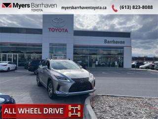 Compare at $45654 - Our Live Market Price is just $43898! <br> <br>   A nimble ride and agile handling have always been a hallmark of the Lexus RX. This  2021 Lexus RX is fresh on our lot in Ottawa. <br> <br>Combining a chiseled exterior with an elegant interior, and exceptional performance with agile handling, this 2021 RX marks a new phase in progressive luxury SUVs. From top to bottom, the RX lures drivers and passengers alike. Teasing at the performance beneath the hood is a bold exterior of dynamic lines that frame the assertive spindle grille before building into strongly flared fenders. Discovering the interior of the RX is as much an exploration as an open road excursion. Exploring the stunning cockpit design reveals a meticulously hand-stitched dash and excellent finishes that accent each finely-appointed corner. This  SUV has 67,237 kms. Its  silver in colour  . It has an automatic transmission and is powered by a  295HP 3.5L V6 Cylinder Engine.  This unit has some remaining factory warranty for added peace of mind. <br> <br>To apply right now for financing use this link : <a href=https://www.myersbarrhaventoyota.ca/quick-approval/ target=_blank>https://www.myersbarrhaventoyota.ca/quick-approval/</a><br><br> <br/><br> Buy this vehicle now for the lowest bi-weekly payment of <b>$335.73</b> with $0 down for 84 months @ 9.99% APR O.A.C. ( Plus applicable taxes -  Plus applicable fees   ).  See dealer for details. <br> <br>At Myers Barrhaven Toyota we pride ourselves in offering highly desirable pre-owned vehicles. We truly hand pick all our vehicles to offer only the best vehicles to our customers. No two used cars are alike, this is why we have our trained Toyota technicians highly scrutinize all our trade ins and purchases to ensure we can put the Myers seal of approval. Every year we evaluate 1000s of vehicles and only 10-15% meet the Myers Barrhaven Toyota standards. At the end of the day we have mutual interest in selling only the best as we back all our pre-owned vehicles with the Myers *LIFETIME ENGINE TRANSMISSION warranty. Thats right *LIFETIME ENGINE TRANSMISSION warranty, were in this together! If we dont have what youre looking for not to worry, our experienced buyer can help you find the car of your dreams! Ever heard of getting top dollar for your trade but not really sure if you were? Here we leave nothing to chance, every trade-in we appraise goes up onto a live online auction and we get buyers coast to coast and in the USA trying to bid for your trade. This means we simultaneously expose your car to 1000s of buyers to get you top trade in value. <br>We service all makes and models in our new state of the art facility where you can enjoy the convenience of our onsite restaurant, service loaners, shuttle van, free Wi-Fi, Enterprise Rent-A-Car, on-site tire storage and complementary drink. Come see why many Toyota owners are making the switch to Myers Barrhaven Toyota. <br>*LIFETIME ENGINE TRANSMISSION WARRANTY NOT AVAILABLE ON VEHICLES WITH KMS EXCEEDING 140,000KM, VEHICLES 8 YEARS & OLDER, OR HIGHLINE BRAND VEHICLE(eg. BMW, INFINITI. CADILLAC, LEXUS...) o~o