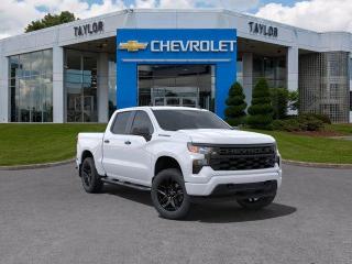 <b>Aluminum Wheels,  Remote Start,  EZ Lift Tailgate,  Forward Collision Alert,  Lane Keep Assist!</b><br> <br>   No matter where you’re heading or what tasks need tackling, there’s a premium and capable Silverado 1500 that’s perfect for you. <br> <br>This 2024 Chevrolet Silverado 1500 stands out in the midsize pickup truck segment, with bold proportions that create a commanding stance on and off road. Next level comfort and technology is paired with its outstanding performance and capability. Inside, the Silverado 1500 supports you through rough terrain with expertly designed seats and robust suspension. This amazing 2024 Silverado 1500 is ready for whatever.<br> <br> This summit white Crew Cab 4X4 pickup   has an automatic transmission and is powered by a  310HP 2.7L 4 Cylinder Engine.<br> <br> Our Silverado 1500s trim level is Custom. This Silverado 1500 Custom has it all with an amazing balance of style and value. This incredible Chevrolet Custom pickup comes loaded with stylish aluminum wheels, a useful trailer hitch, remote engine start, an EZ Lift tailgate and a 10 way power driver seat. It also includes Chevrolets Infotainment 3 System that features Apple CarPlay, Android Auto, and USB charging ports so your crews equipment is always ready to go. Additional features include remote keyless entry, forward collision warning with automatic braking, lane keep assist, intellibeam automatic headlights, and an HD rear view camera. The useful Teen Driver systems also allows you to track driving habits and restrict certain features once you hand over the keys. This vehicle has been upgraded with the following features: Aluminum Wheels,  Remote Start,  Ez Lift Tailgate,  Forward Collision Alert,  Lane Keep Assist,  Android Auto,  Apple Carplay. <br><br> <br>To apply right now for financing use this link : <a href=https://www.taylorautomall.com/finance/apply-for-financing/ target=_blank>https://www.taylorautomall.com/finance/apply-for-financing/</a><br><br> <br/>    0% financing for 60 months. 2.49% financing for 84 months. <br> Buy this vehicle now for the lowest bi-weekly payment of <b>$406.09</b> with $0 down for 84 months @ 2.49% APR O.A.C. ( Plus applicable taxes -  Plus applicable fees   / Total Obligation of $73908  ).  Incentives expire 2024-05-31.  See dealer for details. <br> <br> <br>LEASING:<br><br>Estimated Lease Payment: $382 bi-weekly <br>Payment based on 6.5% lease financing for 48 months with $0 down payment on approved credit. Total obligation $39,785. Mileage allowance of 16,000 KM/year. Offer expires 2024-05-31.<br><br><br><br> Come by and check out our fleet of 80+ used cars and trucks and 150+ new cars and trucks for sale in Kingston.  o~o