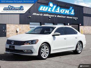 Used 2016 Volkswagen Passat Highline, Adaptive Cruise, BSM, Navigation, Remote Start, Heated Front + Rear Seats & Much More! for sale in Guelph, ON