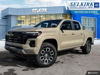 <b>LED Lights,  Off-Road Suspension,  Aluminum Wheels,  Apple CarPlay,  Android Auto!</b><br> <br> <br> <br>  Whether youre an outdoor enthusiast or urban explorer, this bold and capable 2024 Colorado is your best companion. <br> <br> With robust powertrain options and an incredibly refined interior, this Chevrolet Colorado is simply unstoppable. Boasting a raft of features for supreme off-roading prowess, this truck will take you over all terrain and back, without breaking a sweat. This 2024 Colorado is a great embodiment of versatility, capability and great value.<br> <br> This sand dune metallic Crew Cab 4X4 pickup   has an automatic transmission and is powered by a  310HP 2.7L 4 Cylinder Engine.<br> <br> Our Colorados trim level is Z71. This Z71 doubles down on the Colorados off-roading chops, with even more power output, upgraded all-terrain aluminum wheels, front recovery hooks, LED headlights and fog lamps, hill descent control, a locking rear differential and off-roading suspension with switchable drive modes, along with push button start and daytime running lights, along with great standard features such as a vivid 11.3-inch diagonal infotainment screen with Apple CarPlay and Android Auto, remote keyless entry, air conditioning, and a 6-speaker audio system. Safety features include automatic emergency braking, front pedestrian braking, lane keeping assist with lane departure warning, Teen Driver, and forward collision alert with IntelliBeam high beam assist. This vehicle has been upgraded with the following features: Led Lights,  Off-road Suspension,  Aluminum Wheels,  Apple Carplay,  Android Auto,  Proximity Key,  Lane Keep Assist. <br><br> <br>To apply right now for financing use this link : <a href=https://www.selkirkchevrolet.com/pre-qualify-for-financing/ target=_blank>https://www.selkirkchevrolet.com/pre-qualify-for-financing/</a><br><br> <br/> Weve discounted this vehicle $584.    Incentives expire 2024-04-30.  See dealer for details. <br> <br>Selkirk Chevrolet Buick GMC Ltd carries an impressive selection of new and pre-owned cars, crossovers and SUVs. No matter what vehicle you might have in mind, weve got the perfect fit for you. If youre looking to lease your next vehicle or finance it, we have competitive specials for you. We also have an extensive collection of quality pre-owned and certified vehicles at affordable prices. Winnipeg GMC, Chevrolet and Buick shoppers can visit us in Selkirk for all their automotive needs today! We are located at 1010 MANITOBA AVE SELKIRK, MB R1A 3T7 or via phone at 204-482-1010.<br> Come by and check out our fleet of 80+ used cars and trucks and 210+ new cars and trucks for sale in Selkirk.  o~o