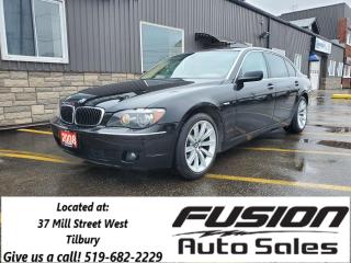 Used 2008 BMW 7 Series 750Li-LOW LOW KM-LEATHER-HEATED MESSAGING SEAT for sale in Tilbury, ON