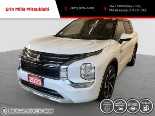 Recent Arrival! Qualifies for the $5000 IZEV Rebate.  <br><br><br>2023 Premium S Awc Bl Mitsubishi Outlander PHEV GT<br><br>Vehicle Price and Finance payments include OMVIC Fee and Fuel. Erin Mills Mitsubishi is proud to offer a superior selection of top quality pre-owned vehicles of all makes. We stock cars, trucks, SUVs, sports cars, and crossovers to fit every budget!! We have been proudly serving the cities and towns of Kitchener, Guelph, Waterloo, Hamilton, Oakville, Toronto, Windsor, London, Niagara Falls, Cambridge, Orillia, Bracebridge, Barrie, Mississauga, Brampton, Simcoe, Burlington, Ottawa, Sarnia, Port Elgin, Kincardine, Listowel, Collingwood, Arthur, Wiarton, Brantford, St. Catharines, Newmarket, Stratford, Peterborough, Kingston, Sudbury, Sault Ste Marie, Welland, Oshawa, Whitby, Cobourg, Belleville, Trenton, Petawawa, North Bay, Huntsville, Gananoque, Brockville, Napanee, Arnprior, Bancroft, Owen Sound, Chatham, St. Thomas, Leamington, Milton, Ajax, Pickering and surrounding areas since 2009.