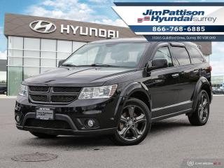 ACCIDENT FREE!! LOCAL CAR!! LOW KMS!! FULLY LOADED!! Options include: Navigation, DVD, Leather seats, 7 seats, back up camera, and much more. This used 2015 Dodge Journey R/T is now available to test drive at Jim Pattison Hyundai Surrey. This amazing local vehicle has been fully inspected at Jim Pattison Hyundai Surrey and all servicing is up to date. We always include a 30-day powertrain guarantee, 14-day exchange privilege and a CarFax vehicle history report with all of our pre-owned vehicles. For a limited time, this used Journey is also available at special financing rates! Call 1-866-768-6885! Do you prefer text contact? You can TEXT our sales team directly @ 778-770-1084. Price does not include $599 documentation fee, $380 preparation charge, $599 finance placement fee if applicable and taxes.  DL#10977