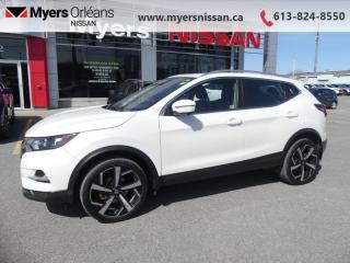 <b>ProPILOT ASSIST,  Sunroof,  Blind Spot Detection,  Aluminum Wheels,  Heated Seats!</b><br> <br>  Compare at $23999 - Our Price is just $23799! <br> <br>   With a stylish exterior and a well-appointed and roomy cabin, this 2020 Nissan Qashqai stands out in the competitive crossover segment. This  2020 Nissan Qashqai is for sale today in Orleans. <br> <br>Introducing the 2020 Qashqai, its the ultimate urban crossover that helps you navigate lifes daily adventures, or break your normal routine at a moments notice. This 2020 Nissan Qashqai has incredibly sleek styling and a sports car-inspired design, setting you apart from the rest of the pack. Theres plenty of space for all your friends and with a generous amount of head and legroom, it keeps your crew happy even on longer trips out of town. This  SUV has 69,840 kms. Its  pearl white in colour  . It has an automatic transmission and is powered by a  141HP 2.0L 4 Cylinder Engine.  It may have some remaining factory warranty, please check with dealer for details. <br> <br> Our Qashqais trim level is AWD SL. When you upgrade to this top of the line Qashqai SV youll get be the best of everything. It includes larger 19 inch aluminum wheels, ProPILOT Assist, Intelligent Around View Monitor with moving object detection and leather heated front seats. It also comes with a rear sonar system, a 7 inch colour touch-screen display with NissanConnect featuring Apple CarPlay & Android Auto plus much more! This vehicle has been upgraded with the following features: Propilot Assist,  Sunroof,  Blind Spot Detection,  Aluminum Wheels,  Heated Seats,  Nissanconnect,  Apple Carplay. <br> <br/><br>We are proud to regularly serve our clients and ready to help you find the right car that fits your needs, your wants, and your budget.And, of course, were always happy to answer any of your questions.Proudly supporting Ottawa, Orleans, Vanier, Barrhaven, Kanata, Nepean, Stittsville, Carp, Dunrobin, Kemptville, Westboro, Cumberland, Rockland, Embrun , Casselman , Limoges, Crysler and beyond! Call us at (613) 824-8550 or use the Get More Info button for more information. Please see dealer for details. The vehicle may not be exactly as shown. The selling price includes all fees, licensing & taxes are extra. OMVIC licensed.Find out why Myers Orleans Nissan is Ottawas number one rated Nissan dealership for customer satisfaction! We take pride in offering our clients exceptional bilingual customer service throughout our sales, service and parts departments. Located just off highway 174 at the Jean DÀrc exit, in the Orleans Auto Mall, we have a huge selection of Used vehicles and our professional team will help you find the Nissan that fits both your lifestyle and budget. And if we dont have it here, we will find it or you! Visit or call us today.<br>*LIFETIME ENGINE TRANSMISSION WARRANTY NOT AVAILABLE ON VEHICLES WITH KMS EXCEEDING 140,000KM, VEHICLES 8 YEARS & OLDER, OR HIGHLINE BRAND VEHICLE(eg. BMW, INFINITI. CADILLAC, LEXUS...)<br> Come by and check out our fleet of 40+ used cars and trucks and 120+ new cars and trucks for sale in Orleans.  o~o