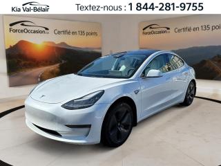Used 2019 Tesla Model 3 Autonomie standard Plus TOIT*CUIR BLANC*GPS*B-ZONE for sale in Québec, QC