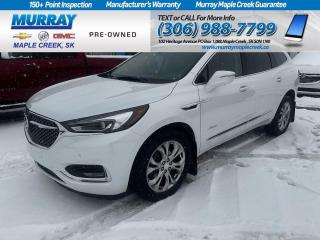 Carve out your own path in our 2021 Buick Enclave Avenir AWD that is a flagship for the whole family, and it looks especially striking in White Frost Tricoat. Motivated by a 3.6 Litre V6 delivering 310hp matched to a 9 Speed Automatic transmission so you can move with authority. For comfort on the go, this All Wheel Drive SUV boasts a Premium Ride suspension, and it also scores approximately 9.4L/100km on the highway for long road trips. Youll arrive in style whatever your destination thanks to an Avenir-only grille, LED lighting, 20-inch alloy wheels, heated power-folding mirrors, dual-exhaust outlets, a hands-free tailgate, and a power sunroof with a fixed-glass rear pane. Avenir appointments upgrade the cabin even further with exclusive leather heated/ventilated front seats, heated second-row captains chairs, a power-folding back row, embroidered headrests, a leather powered/heated steering wheel with real wood accents, and advanced technology for your command control. Keep ahead of every day with an 8-inch digital instrument cluster, an 8-inch touchscreen, wireless Android Auto/Apple CarPlay, WiFi compatibility, Bluetooth, wireless charging, and a Bose audio system. Buick delivers family-friendly safety with a rearview camera, a blind-spot monitor, lane-keeping assistance, automatic braking, forward collision warning, and more. Our Enclave is eager to please, so come check it out today! Save this Page and Call for Availability. We Know You Will Enjoy Your Test Drive Towards Ownership!