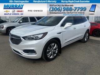 Carve out your own path in our 2021 Buick Enclave Avenir AWD that is a flagship for the whole family, and it looks especially striking in White Frost Tricoat. Motivated by a 3.6 Litre V6 delivering 310hp matched to a 9 Speed Automatic transmission so you can move with authority. For comfort on the go, this All Wheel Drive SUV boasts a Premium Ride suspension, and it also scores approximately 9.4L/100km on the highway for long road trips. Youll arrive in style whatever your destination thanks to an Avenir-only grille, LED lighting, 20-inch alloy wheels, heated power-folding mirrors, dual-exhaust outlets, a hands-free tailgate, and a power sunroof with a fixed-glass rear pane. Avenir appointments upgrade the cabin even further with exclusive leather heated/ventilated front seats, heated second-row captains chairs, a power-folding back row, embroidered headrests, a leather powered/heated steering wheel with real wood accents, and advanced technology for your command control. Keep ahead of every day with an 8-inch digital instrument cluster, an 8-inch touchscreen, wireless Android Auto/Apple CarPlay, WiFi compatibility, Bluetooth, wireless charging, and a Bose audio system. Buick delivers family-friendly safety with a rearview camera, a blind-spot monitor, lane-keeping assistance, automatic braking, forward collision warning, and more. Our Enclave is eager to please, so come check it out today! Save this Page and Call for Availability. We Know You Will Enjoy Your Test Drive Towards Ownership!