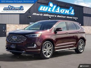 Used 2019 Ford Edge Titanium AWD, Leather, Pano Roof, Nav, Cooled + Heated Seats, CarPlay + Android, Rear Camera & More! for sale in Guelph, ON
