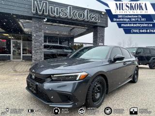 This Honda Civic Sedan Sport, with a Regular Unleaded I-4 2.0 L/122 engine, features a 1-Speed CVT w/OD transmission, and generates 37 highway/30 city L/100km. Find this vehicle with only 20297 kilometers!  Honda Civic Sedan Sport Options: This Honda Civic Sedan Sport offers a multitude of options. Technology options include: 2 LCD Monitors In The Front, AM/FM Stereo w/Seek-Scan, Clock, Steering Wheel Controls and Voice Activation, 2 LCD Monitors In The Front, Bluetooth Handsfreelink Wireless Phone Connectivity, MP3 Player.  Safety options include Fixed Interval Wipers, Speed Sensitive Variable Intermittent Wipers, 2 LCD Monitors In The Front, Power Door Locks w/Autolock Feature, Airbag Occupancy Sensor.  Visit Us: Find this Honda Civic Sedan Sport at Muskoka Chrysler today. We are conveniently located at 380 Ecclestone Dr Bracebridge ON P1L1R1. Muskoka Chrysler has been serving our local community for over 40 years. We take pride in giving back to the community while providing the best customer service. We appreciate each and opportunity we have to serve you, not as a customer but as a friend