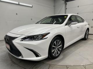 ONLY 39,500 KMS!! Loaded ES 350 w/ sunroof, heated/cooled leather seats, pre-collision system, lane-keep assist, adaptive cruise control, backup camera, 17-inch alloys, Apple CarPlay/Android Auto, full power group incl. power seats, dual-zone climate control, automatic headlights w/ auto highbeams, auto-dimming rearview mirror, garage door opener, keyless entry w/ push start, paddle shifters, Bluetooth and Sirius XM!!