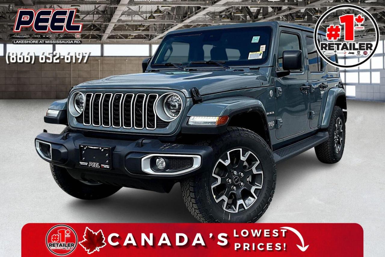 New 2024 Jeep Wrangler SAHARA 4DR | Leather | Anvil | Dual Tops | Tech for sale in Mississauga, ON