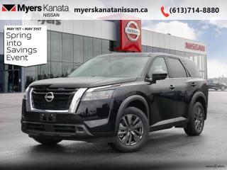 <b>Heated Seats,  Apple CarPlay,  Android Auto,  Blind Spot Detection,  Adaptive Cruise Control!</b><br> <br> <br> <br>  After a hard day on the trail or hauling family, the interior of this 2024 Nissan feels like a sanctuary. <br> <br>With all the latest safety features, all the latest innovations for capability, and all the latest connectivity and style features you could want, this 2024 Nissan Pathfinder is ready for every adventure. Whether its the urban cityscape, or the backcountry trail, this 2024Pathfinder was designed to tackle it with grace. If you have an active family, they deserve all the comfort, style, and capability of the 2024 Nissan Pathfinder.<br> <br> This black SUV  has an automatic transmission and is powered by a  284HP 3.5L V6 Cylinder Engine.<br> <br> Our Pathfinders trim level is S. This Pathfinder S is ready for the city or the trail with modern features such as NissanConnect with touchscreen and voice command, Apple CarPlay and Android Auto, paddle shifters, towing equipment with sway control, automatic locking hubs, alloy wheels, and automatic LED headlamps. Keep your family safe and comfortable with heated seats, a heated leather steering wheel, remote keyless entry and push button start, collision mitigation, lane keep assist, blind spot intervention, and rear parking sensors. This vehicle has been upgraded with the following features: Heated Seats,  Apple Carplay,  Android Auto,  Blind Spot Detection,  Adaptive Cruise Control,  Lane Keep Assist,  Lane Departure Warning. <br><br> <br/>    6.49% financing for 84 months. <br> Payments from <b>$754.08</b> monthly with $0 down for 84 months @ 6.49% APR O.A.C. ( Plus applicable taxes -  $621 Administration fee included. Licensing not included.    ).  Incentives expire 2024-05-31.  See dealer for details. <br> <br><br> Come by and check out our fleet of 50+ used cars and trucks and 90+ new cars and trucks for sale in Kanata.  o~o