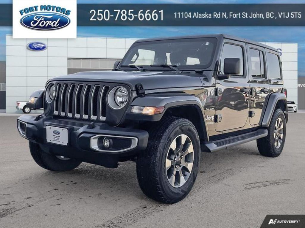 Used 2021 Jeep Wrangler Sahara Unlimited - 4G Wi-Fi for Sale in Fort St John, British Columbia