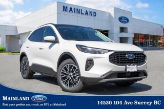 <p><strong><span style=font-family:Arial; font-size:18px;>Take pleasure in the magnificence of this brilliantly engineered automotive creation..</span></strong></p> <p><strong><span style=font-family:Arial; font-size:18px;>Mainland Ford is thrilled to introduce the brand new, 2024 Ford Escape PHEV..</span></strong> <br> This exceptional SUV, gleaming in a flawless white exterior and refined black interior, is a testament to Fords continuous innovation and dedication to outstanding design.. Never driven and eager to hit the road, this SUV is powered by a robust 2.5L 4-cylinder engine, paired with a smooth and efficient CVT transmission.</p> <p><strong><span style=font-family:Arial; font-size:18px;>The Escape PHEV offers a seamless blend of power and efficiency - a perfect choice for those who desire performance without compromising on sustainability..</span></strong> <br> As you approach this stunning SUV, the perimeter lights greet you, guiding your way to the welcoming, illuminated entry.. The luxurious interior is equipped with a power driver seat with 2-way lumbar support, ensuring every drive is comfortable.</p> <p><strong><span style=font-family:Arial; font-size:18px;>The heated front seats and heated steering wheel provide warmth and comfort during those chilly mornings, while the automatic temperature control maintains an ideal atmosphere within the vehicle..</span></strong> <br> Safety has been given paramount attention in this vehicle.. With features like electronic stability, traction control, ABS brakes, and multiple airbags, you can drive with peace of mind knowing you and your passengers are well-protected.</p> <p><strong><span style=font-family:Arial; font-size:18px;>The acoustic pedestrian protection ensures the safety of those around you, making it a top choice for urban commutes..</span></strong> <br> This Escape PHEV is not just about comfort and safety; its about staying connected and entertained.. The smart device integration lets you sync your devices for access to your favourite media.</p> <p><strong><span style=font-family:Arial; font-size:18px;>The overhead console and radio data system add to the convenience, making every drive enjoyable..</span></strong> <br> What sets this vehicle apart are the unique features like the spoiler and alloy wheels that add a sporty touch, the power liftgate for easy loading and unloading, and the regenerative braking system that contributes to the vehicles impressive efficiency.. Not to mention, the vehicle is also equipped with a tracker system and traffic sign information for enhanced security and awareness on the road.</p> <p><strong><span style=font-family:Arial; font-size:18px;>At Mainland Ford, we believe in serving you in a language you understand..</span></strong> <br> We speak your language! Our team is committed to providing exceptional customer service that matches the excellence of our vehicles.. Experience the brand new 2024 Ford Escape PHEV today.</p> <p><strong><span style=font-family:Arial; font-size:18px;>Its not just a vehicle; its a statement of style, power, and sophistication..</span></strong> <br> Come visit us at Mainland Ford and let this SUV redefine your driving experience</p><hr />
<p><br />
To apply right now for financing use this link : <a href=https://www.mainlandford.com/credit-application/ target=_blank>https://www.mainlandford.com/credit-application/</a><br />
<br />
Book your test drive today! Mainland Ford prides itself on offering the best customer service. We also service all makes and models in our World Class service center. Come down to Mainland Ford, proud member of the Trotman Auto Group, located at 14530 104 Ave in Surrey for a test drive, and discover the difference!<br />
<br />
***All vehicle sales are subject to a $699 Documentation Fee, $149 Fuel / E-Fill Surcharge, $599 Safety and Convenience Fee, $500 Finance Placement Fee plus applicable taxes***<br />
<br />
VSA Dealer# 40139</p>

<p>*All prices are net of all manufacturer incentives and/or rebates and are subject to change by the manufacturer without notice. All prices plus applicable taxes, applicable environmental recovery charges, documentation of $599 and full tank of fuel surcharge of $76 if a full tank is chosen.<br />Other items available that are not included in the above price:<br />Tire & Rim Protection and Key fob insurance starting from $599<br />Service contracts (extended warranties) for up to 7 years and 200,000 kms<br />Custom vehicle accessory packages, mudflaps and deflectors, tire and rim packages, lift kits, exhaust kits and tonneau covers, canopies and much more that can be added to your payment at time of purchase<br />Undercoating, rust modules, and full protection packages<br />Flexible life, disability and critical illness insurances to protect portions of or the entire length of vehicle loan?im?im<br />Financing Fee of $500 when applicable<br />Prices shown are determined using the largest available rebates and incentives and may not qualify for special APR finance offers. See dealer for details. This is a limited time offer.</p>