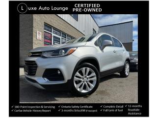 <p>Check out this FULLY LOADED 2020 Chevrolet Trax Premier AWD!! This one has it all including: all wheel drive, leather interior, heated seats, power driver seat, remote keyless entry, bluetooth hands-free, touch-screen radio, Bose audio system, alloy wheels, remote start, forward collision alert, rear cross traffic alert, side blind spot alert and more!</p><p><span style=font-size: 16px; caret-color: #333333; color: #333333; font-family: Work Sans, sans-serif; white-space: pre-wrap; -webkit-text-size-adjust: 100%; background-color: #ffffff;>This vehicle comes Luxe certified pre-owned, which includes: 180-point inspection & servicing, oil lube and filter change, minimum 50% material remaining on tires and brakes, Ontario safety certificate, complete interior and exterior detailing, Carfax Verified vehicle history report, guaranteed one key (additional keys may be purchased at time of sale), FREE 90-day SiriusXM satellite radio trial (on factory-equipped vehicles) & full tank of fuel!</span></p><p><span style=font-size: 16px; caret-color: #333333; color: #333333; font-family: Work Sans, sans-serif; white-space: pre-wrap; -webkit-text-size-adjust: 100%; background-color: #ffffff;>Priced at ONLY $182 bi-weekly with $1500 down over 72 months at 7.99% (cost of borrowing is $1999 per $10000 financed) OR cash purchase price of $23995 (both prices are plus HST and licensing). Call and book your test drive appointment today! ***</span><span style=font-size: 16px; caret-color: #333333; color: #333333; font-family: Work Sans, sans-serif; white-space: pre-wrap; -webkit-text-size-adjust: 100%; background-color: #ffffff;>This vehicle is a previous daily rental***</span></p>