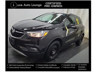 <p>Check out this SUPER clean, low mileage and well equipped 2019 Buick Encore Sport Touring AWD!! Comes with summer tires on alloy wheels, winter tires on steel rims, sunroof, navigation, back-up camera, side blind spot monitor, bluetooth hands-free, touch-screen radio, SiriusXM satellite radio, black/tan cloth/leather interior, remote start and more!</p><p><span style=font-size: 16px; caret-color: #333333; color: #333333; font-family: Work Sans, sans-serif; white-space: pre-wrap; -webkit-text-size-adjust: 100%; background-color: #ffffff;>This vehicle comes Luxe certified pre-owned, which includes: 180-point inspection & servicing, oil lube and filter change, minimum 50% material remaining on tires and brakes, Ontario safety certificate, complete interior and exterior detailing, Carfax Verified vehicle history report, guaranteed one key (additional keys may be purchased at time of sale), FREE 90-day SiriusXM satellite radio trial (on factory-equipped vehicles) & full tank of fuel!</span></p><p><span style=font-size: 16px; caret-color: #333333; color: #333333; font-family: Work Sans, sans-serif; white-space: pre-wrap; -webkit-text-size-adjust: 100%; background-color: #ffffff;>Priced at ONLY $174 bi-weekly with $1500 down over 72 months at 7.99% (cost of borrowing is $1999 per $10000 financed) OR cash purchase price of $22995 (both prices are plus HST and licensing). Call today and book your test drive appointment!</span></p>