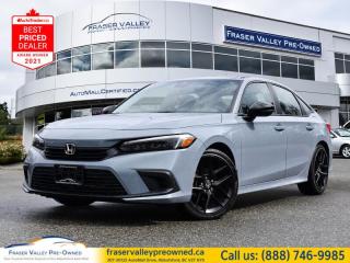 Used 2022 Honda Civic Sedan Sport  - Sunroof -  Android Auto - $141.06 /Wk for sale in Abbotsford, BC