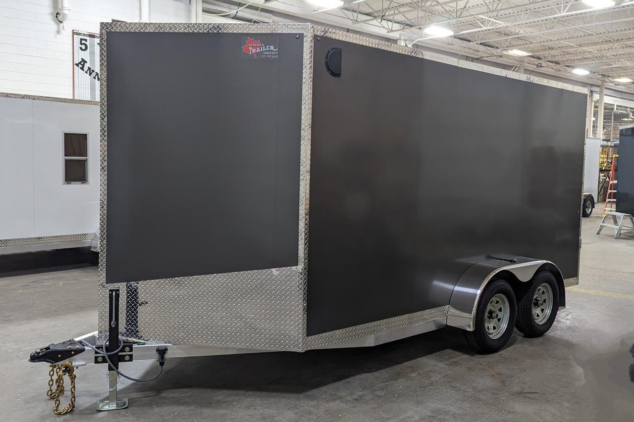 2024 Canadian Trailer Company 7x14 V Nose Cargo Trailer Aluminum Tandem Axle