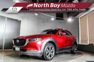 2020 Mazda CX-30 GT in soul Crystal Red with White Leather Interior! Bose Audio, Heads Up Display, Sunroof, Heated Front Seats and Steering, along with a Power Tailgate and 360 Camera.

Why Youll Want to Buy from us? *The Clubhouse Commitment Pre-Owned Vehicle Program provides you with available additional coverage for things such as the 3-year Tire and Rim Coverage, The Clubhouse Powertrain Warranty, coverage for The Little Things like battery, wiper, and bulb replacement, 3- year anti-theft protection and a 7-day exchange policy to give you the ultimate peace of mind when purchasing a pre-owned vehicle. Clubhouse Commitment is an optional coverage which can be purchased at time of sale for a $699 value. Pre-Owned Vehicle purchases are subject to an adjusted price when purchasing with cash. You are eligible for Finance Pricing with a maximum down payment of 15% of listed finance price. Contact us for more details. * Our certified vehicles go through a 120-point Clubhouse Certified Used Vehicle Inspection, and we will provide the CarFax vehicle history documents as well as any available service history. * We competitively price our vehicles below the market average which means that we have already done all the market research for you. Rest assured that you are getting the best deal possible. * We have automotive financial experts who are experienced in dealing with all levels of credit challenges. We also work with all major banks and third-party lenders daily so we are confident that we can get you the best rate available. * As a premier new and pre-owned vehicle dealership, we pride ourselves on a superior customer experience and a lifetime of customer care. We are conveniently located at 235 Lakeshore Drive and 42 Lakeshore Drive in North Bay, Ontario. If you cant make it to us, we can accommodate you! Call us today to come in and see this vehicle!