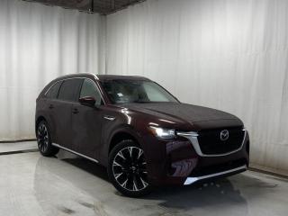 <p>NEW 2024 Mazda CX-90 MHEV Signature AWD. Bluetooth, NAV, Premium Windsor Tan Nappa Leather Upholstery, 360° Cam, F/R Parking Sensors, Driver Personalization System, Power Tilt/Telescopic Steering Wheel, Driver Memory Seat, Captains Chairs, Heads-Up-Display, Wireless Apple CarPlay/Android Auto, Bose Premium Sound System, Panoramic Moonroof, Third Row Seating, 6-Seater, F/R Heated Seats, Ventilated F/R Seats, Electronic Parking Brake, Auto Hold, Captains Chairs, Garage Door Opener, Power Trunk, Power Folding Mirrors, 2nd Row Premium Center Console, Paint Matching Cladding, Rear Climate Control, Tri-Zone Climate Control, 21 Alloy Wheels</p>  <p>Includes:</p>   <p>Standard on 2024 Mazda CX-90 i-ACTIVSENSE + Safety Features (Smart Brake Support-Front, Driver Attention Alert, Rear Cross Traffic Alert, Mazda Radar Cruise Control With Stop & Go, Emergency Lane Keeping with Road Keep Assist, Lane-Keep Assist System, Lane Departure Warning System, Blind Spot Monitoring, Distance & Speed Alert)</p>    <p>Explore with exhilaration in our 2024 Mazda CX-90 MHEV Signature AWD that shows off an expressive Artisan Red Metallic design! Motivated by a High Output TurboCharged 3.3 Liter 6 Cylinder and an Electric Motor offering a combined 340hp to an 8 Speed Automatic transmission for robust performance. This All Wheel Drive SUV also rewards owners with athletic reflexes on the trail or in the town, and it returns nearly approximately 8.4L/100km on the highway. Distinctive and dynamic, our CX-90 features adaptive LED lighting, a panoramic moonroof, 21-inch alloy wheels, roof rails, a gloss-black grille, and a hands-free liftgate.</p>  <p>Our MHEV Signature cabin welcomes your family to a world of comfort with heated/ventilated nappa leather power front seats, versatile second and third rows, a leather-wrapped steering wheel, tri-zone automatic climate control, and keyless access/ignition. You get a 12.3-inch central display, full-color navigation, wireless Android Auto/Apple CarPlay, a Commander controller, wireless charging, voice control, and Bose audio.</p>  <p>Mazda safeguards your journeys with intelligent technologies such as automatic braking, a rearview camera, lane-keeping assistance, a head-up display, adaptive cruise control, blind-spot monitoring, rear cross-traffic alert, and more. Carefully crafted, our CX-90 MHEV Signature can be yours today! Save this Page and Call for Availability. We Know You Will Enjoy Your Test Drive Towards Ownership!</p>  <p>Call 587-409-5859 for more info or to schedule an appointment! Listed Pricing is valid for 72 hours. Financing is available, please see dealer for term availability and interest rates. AMVIC Licensed Business.</p>