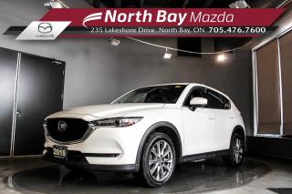 2019 CX-5 GT: One Owner, Dealer Serviced, Immaculate Condition. New tires purchased in November. Front Brakes for Safety.

Features Include: All Wheel Drive, Leather Interior, Sunroof, Bose Sound, Power Tailgate, Heating/Cooling Seats, Heated Steering Wheel, Rear Dropping Seats, Cruise Control, Lane Keep Assist, Backup Camera, Navigation, Power Windows, Power Seats, A/C, Automatic Headlights, Automatic Transmission, Bluetooth, Push Start. 

Why Youll Want to Buy from North Bay Mazda? *The Clubhouse Commitment Pre-Owned Vehicle Program provides you with additional coverage for things such as the 3-year Tire and Rim Coverage, The Clubhouse Powertrain Warranty, coverage for The Little Things like battery, wiper, and bulb replacement, 3- year anti-theft protection and a 7-day exchange policy to give you the ultimate peace of mind when purchasing a pre-owned vehicle. Clubhouse Commitment is an optional coverage which can be purchased at time of sale for a $699 value. Pre-Owned Vehicle purchases are subject to an adjusted price when purchasing with cash. You are eligible for Finance Pricing with a maximum down payment of 15% of listed finance price. Contact us for more details. * Our certified vehicles go through a 120-point Clubhouse Certified Used Vehicle Inspection, and we will provide the CarFax vehicle history documents as well as any available service history. * We competitively price our vehicles below the market average which means that we have already done all the market research for you. Rest assured that you are getting the best deal possible. * We have automotive financial experts who are experienced in dealing with all levels of credit challenges. We also work with all major banks and third-party lenders daily so we are confident that we can get you the best rate available. * As a premier New and Pre-Owned vehicle dealership, we pride ourselves on a superior customer experience and a lifetime of customer care. We are conveniently located at 235 Lakeshore Drive, in North Bay, Ontario. If you cant make it to us, we can accommodate you! Call us today at 705-476-7600 to come in and see this vehicle!