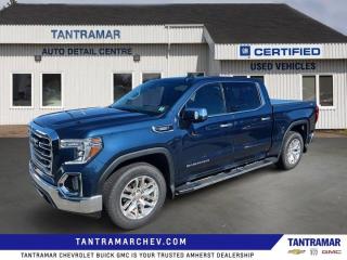 New Price! Odometer is 8093 kilometers below market average! Pacific Blue Metallic 2021 GMC Sierra 1500 SLT SLT 4WD 10-Speed Automatic 3.0L I610-Speed Automatic, 4WD, Jet Black Leather, 10-Way Power Driver Seat Adjuster w/Lumbar, 10-Way Power Passenger Seat Adjuster w/Lumbar, 2 USB Ports, 2 USB Ports (1st Row), All-Weather Floor Liner (LPO), Automatic temperature control, Chrome Assist Steps, Dual Exhaust w/Premium Tips, Floor-Mounted Centre Console, Front Bucket Seats, Heated 2nd Row Outboard Seats, Heated steering wheel, Heavy-Duty Air Filter, Hill Descent Control, Memory seat, Off-Road Suspension, Power driver seat, Power Sliding Rear Window w/Rear Defogger, Remote Vehicle Starter System, SLT Convenience Package, SLT Premium Package, Spray-On Pickup Bed Liner w/GMC Logo, Universal Home Remote, Ventilated Driver & Front Passenger Seats, Wheels: 18 x 8.5 6-Spoke Machined Aluminum, X31 Hard Badge, X31 Off-Road & Protection Package, X31 Off-Road Package.Certified. GM Certified Details:* Current students, recent graduates and full/part-time students eligible for $500 student bonus offer on the purchase of an eligible certified pre-owned vehicle. Offer valid from January 4, 2023 - January 2, 2024. Certified PRE-OWNED OFFERS FOR CANADIAN NEWCOMERS. To make Canada feel more like home, were offering $500 off any eligible Certified Pre-Owned Chevrolet, Buick or GMC vehicle as a welcoming gift. Free 3-month SiriusXM Trial. 1-month OnStar Trial. GM Owner Centre and Mobile App* 4.99% Financing for 24 Months On Eligible Certified Pre-Owned Models 24 Months - 4.99% 36 Months - 6.49% 48 Months - 6.49% 60 Months - 6.99% 72 Months - 6.99% 84 Months - 6.99%* 150+ Point Inspection* 24/7 roadside assistance for 3 months or 5,000 km (whichever comes first)* Exchange policy is 30 days or 2,500 kilometres, whichever comes first* 3 months or 5,000 kilometres (whichever comes first) which can be extended or upgraded to an even more comprehensive Certified Pre-Owned Vehicle Protection Plan