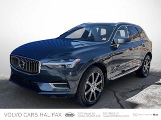 Dealer Certified Pre-Owned. This Volvo XC60 delivers a Turbo/Supercharger Gas/Electric I-4 2.0 L/120 engine powering this Automatic transmission. ZINC/CHARCOAL, WOOL/TEXTILE BLEND UPHOLSTERY -inc: Front Contour Seats, STAINLESS STEEL BUMPER COVER, PROTECTION PACKAGE -inc: floor trays for 4 seating positions and a rubber/textile cargo liner.*This Volvo XC60 Comes Equipped with These Options *CLIMATE PACKAGE -inc: Heated Steering Wheel, Heated Rear Seat, Heated Windscreen Washers, ADVANCED PACKAGE -inc: Pilot Assist Semi Autonomous Drive System, adaptive cruise control, Wireless Smartphone Charger, Head Up Display, 360 Degree Camera , LOAD SECURING NET, DENIM BLUE METALLIC, AIR QUALITY WITH ADVANCED AIR CLEANER, Window Grid Diversity Antenna, Wheels: 20 8-Spoke Black Diamond Cut Alloy, Valet Function, Trunk/Hatch Auto-Latch, Trip Computer.* Visit Us Today *Come in for a quick visit at Volvo of Halifax, 3377 Kempt Road, Halifax, NS B3K-4X5 to claim your Volvo XC60!