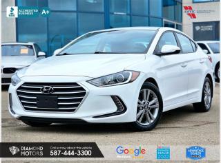 2L 4 CYLINDER ENGINE, APPLE CARPLAY/ANDROID AUTO, SUNROOF, BLIND SPOT ALERT, HEATED SEATS, HEATED STEERING WHEEL, BACKUP CAMERA, CRUISE CONTROL, AND MUCH MORE! <br/> <br/>  <br/> Just Arrived 2018 Hyundai Elantra Limited White has 120,283 KM on it. 1.8L 4 Cylinder Engine engine, Front-Wheel Drive, Automatic transmission, 5 Seater passengers, on special price for . <br/> <br/>  <br/> Book your appointment today for Test Drive. We offer contactless Test drives & Virtual Walkarounds. Stock Number: 24081-CBC <br/> <br/>  <br/> Diamond Motors has built a reputation for serving you, our customers. Being honest and selling quality pre-owned vehicles at competitive & affordable prices. Whenever you deal with us, you know you get to deal and speak directly with the owners. This means unique personalized customer service to meet all your needs. No high-pressure sales tactics, only upfront advice. <br/> <br/>  <br/> Why choose us? <br/>  <br/> Certified Pre-Owned Vehicles <br/> Family Owned & Operated <br/> Finance Available <br/> Extended Warranty <br/> Vehicles Priced to Sell <br/> No Pressure Environment <br/> Inspection & Carfax Report <br/> Professionally Detailed Vehicles <br/> Full Disclosure Guaranteed <br/> AMVIC Licensed <br/> BBB Accredited Business <br/> CarGurus Top-rated Dealer 2022 <br/> <br/>  <br/> Phone to schedule an appointment @ 587-444-3300 or simply browse our inventory online www.diamondmotors.ca or come and see us at our location at <br/> 3403 93 street NW, Edmonton, T6E 6A4 <br/> <br/>  <br/> To view the rest of our inventory: <br/> www.diamondmotors.ca/inventory <br/> <br/>  <br/> All vehicle features must be confirmed by the buyer before purchase to confirm accuracy. All vehicles have an inspection work order and accompanying Mechanical fitness assessment. All vehicles will also have a Carproof report to confirm vehicle history, accident history, salvage or stolen status, and jurisdiction report. <br/>