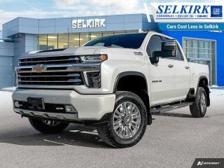 <b>Navigation,  Leather Seats,  Cooled Seats,  Wireless Charging,  Premium Audio!</b><br> <br>    This 2022 Silverado HD has strength and reinforcement where its needed without ever compromising efficiency. This  2022 Chevrolet Silverado 2500HD is for sale today in Selkirk. <br> <br>Built to be cutting edge from the ground up, this 2022 Silverado HD offers the best and innovative technology from the material used to build it, to the instinctive and fun infotainment, to the loads of assistive technology to make your work day easier. With the ability to help you hook a trailer, stay connected, load the bed, and navigate, this 2022 Silverado will become your favorite coworker in a heartbeat.This  sought after diesel Crew Cab 4X4 pickup  has 35,795 kms. Its  iridescent pearl tricoat in colour  . It has an automatic transmission and is powered by a  445HP 6.6L 8 Cylinder Engine. <br> <br> Our Silverado 2500HDs trim level is High Country. This top of the range 2500HD High Country comes with an incredible amount of luxury and capability. It features premium leather seat with cooling, a remote engine start, wireless charging, a large 8 inch touch screen and navigation, Chevrolet MyLink and voice-activated technology, 12 way power seats with driver memory, exterior assist steps and unique exterior accents. This truck also offers a premium Bose audio system, wireless Apple CarPlay and Android Auto, an HD rear view camera, spray on bedliner, an EZ lift and lower tailgate, power heated exterior mirrors, a leather wrapped steering wheel, forward collision alert, lane keep assist plus Ultrasonic front and rear park assist and so much more. This vehicle has been upgraded with the following features: Navigation,  Leather Seats,  Cooled Seats,  Wireless Charging,  Premium Audio,  Chrome Accents,  Forward Collision Warning. <br> <br>To apply right now for financing use this link : <a href=https://www.selkirkchevrolet.com/pre-qualify-for-financing/ target=_blank>https://www.selkirkchevrolet.com/pre-qualify-for-financing/</a><br><br> <br/><br>Selkirk Chevrolet Buick GMC Ltd carries an impressive selection of new and pre-owned cars, crossovers and SUVs. No matter what vehicle you might have in mind, weve got the perfect fit for you. If youre looking to lease your next vehicle or finance it, we have competitive specials for you. We also have an extensive collection of quality pre-owned and certified vehicles at affordable prices. Winnipeg GMC, Chevrolet and Buick shoppers can visit us in Selkirk for all their automotive needs today! We are located at 1010 MANITOBA AVE SELKIRK, MB R1A 3T7 or via phone at 204-482-1010.<br> Come by and check out our fleet of 80+ used cars and trucks and 210+ new cars and trucks for sale in Selkirk.  o~o