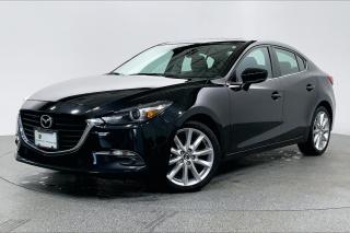 This 2018 Mazda 3 GT comes in sleek Jet Black Mica Paint, with Black Premium Cloth Interior. Equipped with a Sunroof, Heated Steering Wheel, Cruise Control, Hands Free Entry, Dual Zone Climate Control  and other premium features!   Porsche Center Langley has been honored with the prestigious Porsche Premier Dealer Award for 7 consecutive years. Conveniently located near Highway 1 in beautiful Langley, British Columbia. Open Road provides appealing finance and lease options tailored to meet your specific needs. Contact one of our highly trained Sales Executives for further assistance. Please note that additional fees, including a $495 documentation fee & a $490 dealer prep fee, apply to all pre owned vehicles.