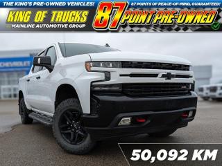 This hard-working Chevy Silverado, formerly owned by Rosetown Senior Hockey Legend, #13 Jared Jagow, is a top choice for its functional interior, handsome exterior and impressive capability. This 2020 Chevrolet Silverado 1500 is for sale today in Rosetown. This Crew Cab 4X4 pickup has 50,069 kms. Its summit white in colour . It has an automatic transmission and is powered by a 355HP 5.3L 8 Cylinder Engine. It may have some remaining factory warranty, please check with dealer for details. This vehicle has been upgraded with the following features: Off-road Package, Heated Seats, Remote Start, Trailering Package. <br> <br/><br>Contact our Sales Department today by: <br><br>Phone: 1 (306) 882-2691 <br><br>Text: 1-306-800-5376 <br><br>- Want to trade your vehicle? Make the drive and well have it professionally appraised, for FREE! <br><br>- Financing available! Onsite credit specialists on hand to serve you! <br><br>- Apply online for financing! <br><br>- Professional, courteous and friendly staff are ready to help you get into your dream ride! <br><br>- Call today to book your test drive! <br><br>- HUGE selection of new GMC, Buick and Chevy Vehicles! <br><br>- Fully equipped service shop with GM certified technicians <br><br>- Full Service Quick Lube Bay! Drive up. Drive in. Drive out! <br><br>- Best Oil Change in Saskatchewan! <br><br>- Oil changes for all makes and models including GMC, Buick, Chevrolet, Ford, Dodge, Ram, Kia, Toyota, Hyundai, Honda, Chrysler, Jeep, Audi, BMW, and more! <br><br>- Rosetowns ONLY Quick Lube Oil Change! <br><br>- 24/7 Touchless car wash <br><br>- Fully stocked parts department featuring a large line of in-stock winter tires! <br> <br><br><br>Rosetown Mainline Motor Products, also known as Mainline Motors is Saskatchewans #1 Selling Rural GMC, Buick, and Chevrolet dealer, featuring Chevy Silverado, GMC Sierra, Buick Enclave, Chevy Traverse, Chevy Equinox, Chevy Cruze, GMC Acadia, GMC Terrain, and pre-owned Chevy, GMC, Buick, Ford, Dodge, Ram, and more, proudly serving Saskatchewan. As part of the Mainline Motors Group of Dealerships in Western Canada, we are also committed to servicing customers anywhere in Western Canada! Weve got a huge selection of cars, trucks, and crossover SUVs, so if youre looking for your next new GMC, Buick, Chev or any brand on a used vehicle, dont hesitate to contact us online, give us a call at 1 (306) 882-2691 or swing by our dealership at 506 Hyw 7 W in Rosetown, Saskatchewan. We look forward to getting you rolling in your next new or used vehicle! <br> <br><br><br>* Vehicles may not be exactly as shown. Contact dealer for specific model photos. Pricing and availability subject to change. All pricing is cash price including fees. Taxes to be paid by the purchaser. While great effort is made to ensure the accuracy of the information on this site, errors do occur so please verify information with a customer service rep. This is easily done by calling us at 1 (306) 882-2691 or by visiting us at the dealership. <br><br> Come by and check out our fleet of 60+ used cars and trucks and 140+ new cars and trucks for sale in Rosetown. o~o