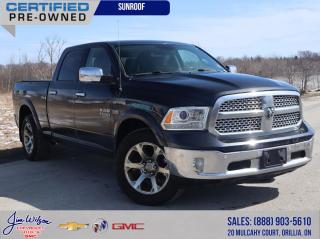 Odometer is 35254 kilometers below market average!

Maximum Steel Metallic Clearcoat 2018 Ram 1500 Laramie 4D Crew Cab 4WD
8-Speed Automatic HEMI 5.7L V8 VVT


Did this vehicle catch your eye? Book your VIP test drive with one of our Sales and Leasing Consultants to come see it in person.

Remember no hidden fees or surprises at Jim Wilson Chevrolet. We advertise all in pricing meaning all you pay above the price is tax and cost of licensing.


Awards:
  * Canadian Car of the Year AJACs Best Pick-Up Truck In Canada For 2018