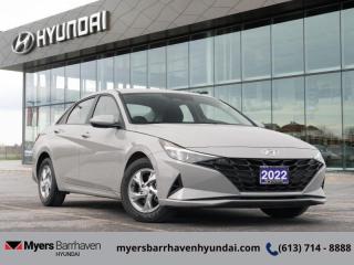 <b>Heated Seats,  Android Auto,  Apple CarPlay,  Aluminum Wheels,  Remote Keyless Entry!</b><br> <br>  Compare at $23174 - Our Price is just $22499! <br> <br>   This 2022 Elantra is bringing the classic sedan back with bold, edgy, forward-thinking design. This  2022 Hyundai Elantra is for sale today in Ottawa. <br> <br>This 2022 Elantra was made to be the sharpest compact sedan on the road. With tons of technology packed into the spacious and comfortable interior, along with bold and edgy styling inside and out, this family sedan makes the unexpected your daily driver. This  sedan has 58,572 kms. Its  grey in colour  . It has an automatic transmission and is powered by a  147HP 2.0L 4 Cylinder Engine. <br> <br> Our Elantras trim level is Essential. This Essential Elantra comes with heated power seats for comfort while voice activated, touch screen infotainment including wireless connectivity with Android Auto, Apple CarPlay, and Bluetooth keeps you connected. Aluminum wheels and gorgeous styling make sure you stand out in a crowd while heated power side mirrors, remote keyless entry, and a rear view camera make every day easier. This vehicle has been upgraded with the following features: Heated Seats,  Android Auto,  Apple Carplay,  Aluminum Wheels,  Remote Keyless Entry,  Touch Screen,  Power Seat. <br> <br/><br>*LIFETIME ENGINE TRANSMISSION WARRANTY NOT AVAILABLE ON VEHICLES WITH KMS EXCEEDING 140,000KM, VEHICLES 8 YEARS & OLDER, OR HIGHLINE BRAND VEHICLE(eg. BMW, INFINITI. CADILLAC, LEXUS...)<br> Come by and check out our fleet of 50+ used cars and trucks and 80+ new cars and trucks for sale in Ottawa.  o~o