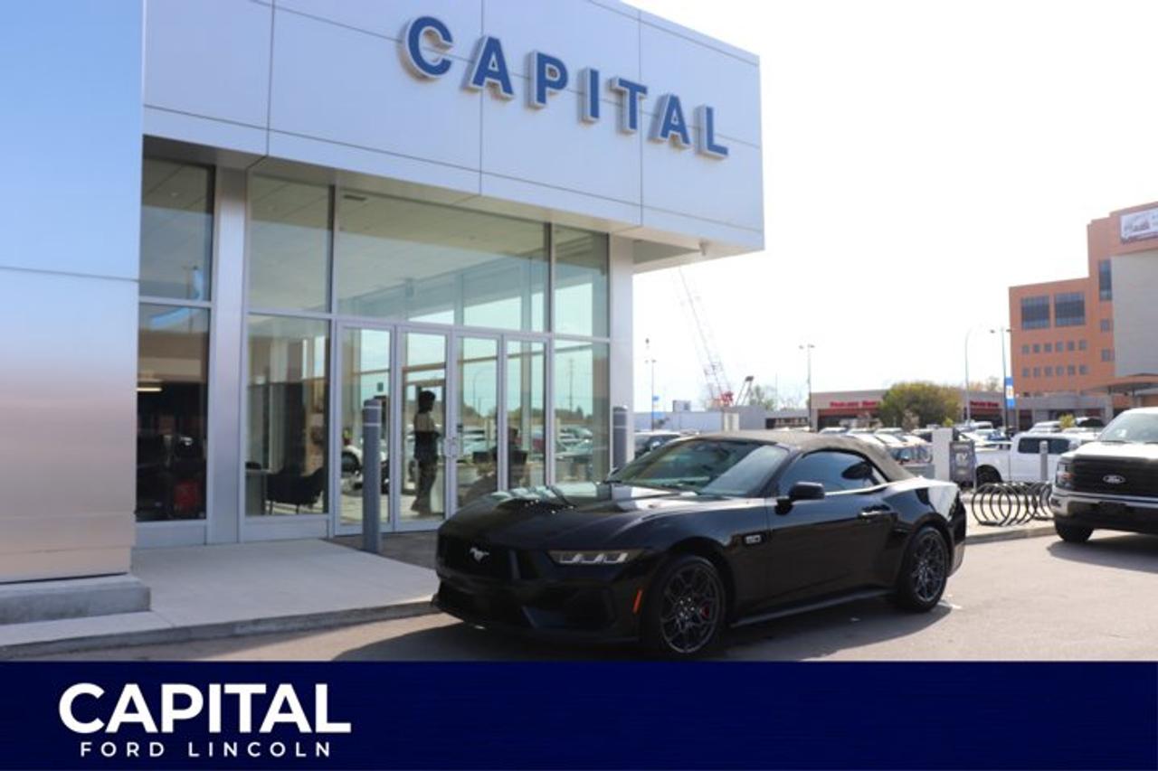 Looking for something that catches the eye? Check this bad boy out! This awesome Black Ford Mustang GT focuses on performance with a RWD Premium Unleaded V-8 5.0 L/302 engine. The GT model has 420 horsepower and 390 foot-pounds of torque, 3.73 rear axle, and 18-inch aluminum wheels. The 0-60mph time of the GT is about 4.3 seconds. It comes equipped with leather seats and a 6-way power driver seat. Turn up the tunes with the Shaker Sound System and a 6 month prepaid subscription on SIRIUS Satellite Radio. See this beast for yourself at Capital or contact our sales team for more information!Check out this vehicles pictures, features, options and specs, and let us know if you have any questions. Helping find the perfect vehicle FOR YOU is our only priority.P.S...Sometimes texting is easier. Text (or call) 1-204-900-8266 for fast answers at your fingertips!Dealer Permit #4697